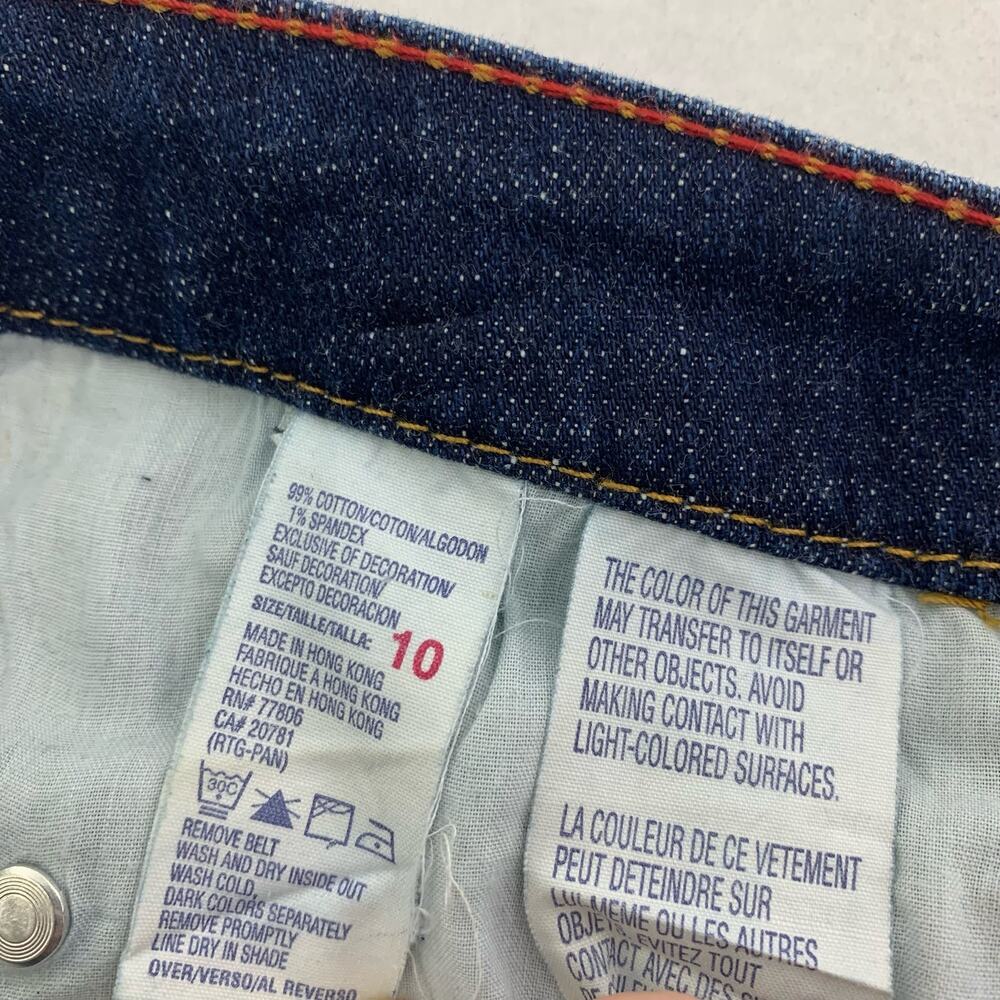 Tommy Hilfiger Dark Wash Flat Front Denim Jeans - Women's Size 10 - Picture 9 of 10